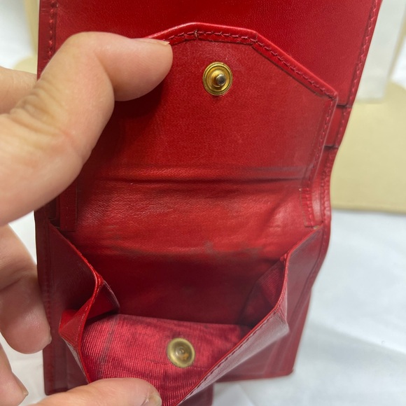 Celine Bifold Compact Wallet in Red Leather.Pre Loved. - Picture 8 of 13